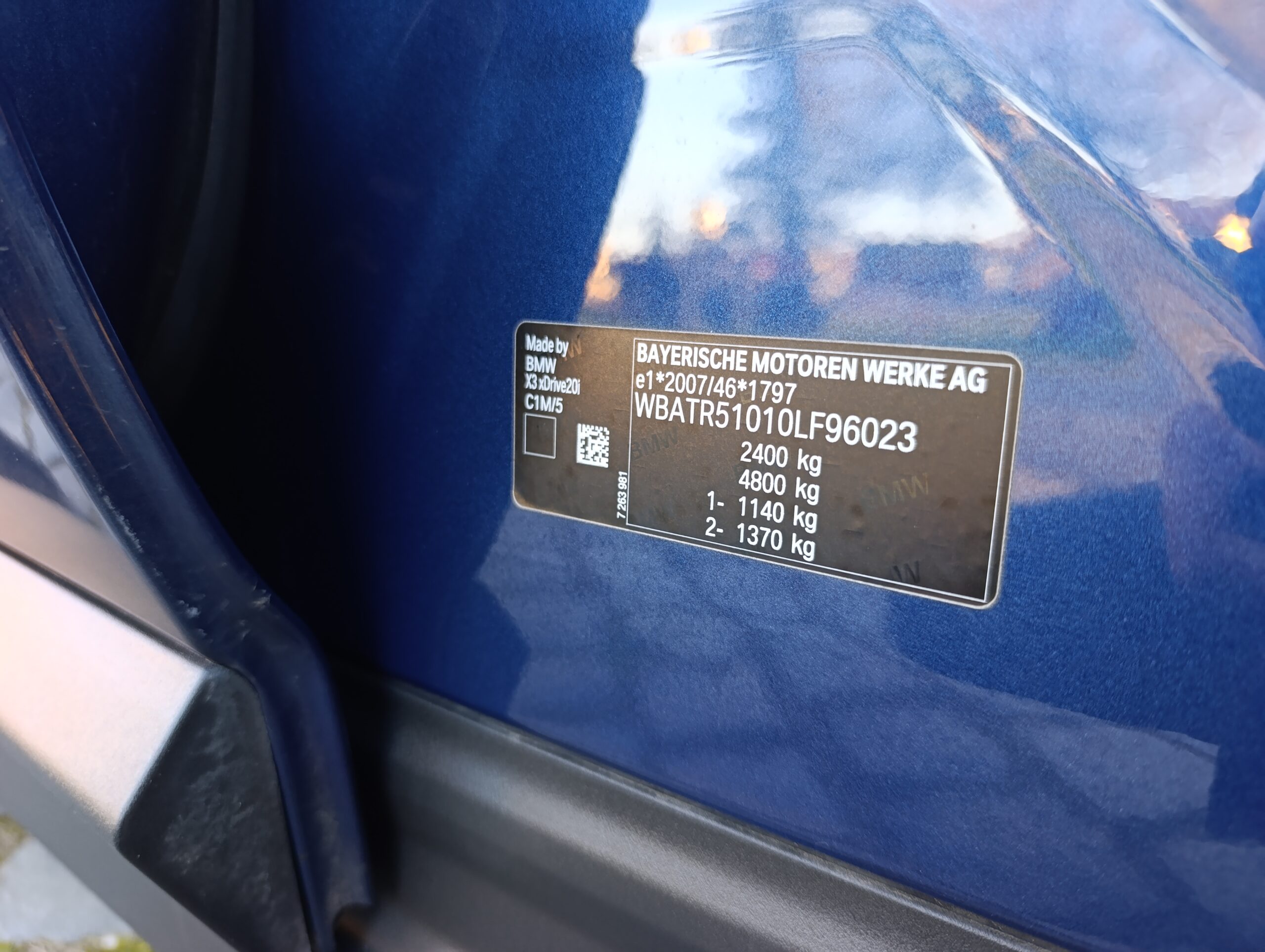 BMW X3 xDrive 20i AT8 135kW/184PS Kúpené nove na Slovensku